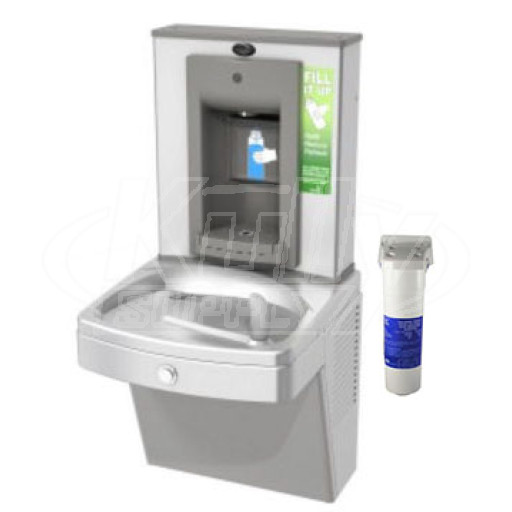 Oasis PGVF8EBF Filtered Vandal-Resistant Drinking Fountain with Bottle Filler