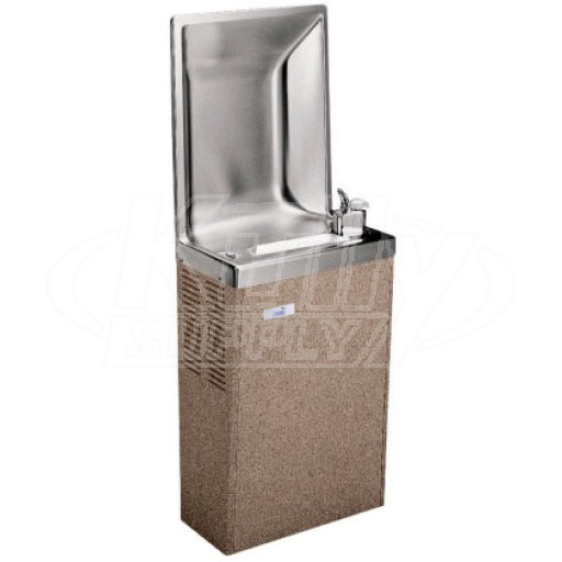 Oasis PLF8S Semi-Recessed Backsplash Drinking Fountain with Glass Filler