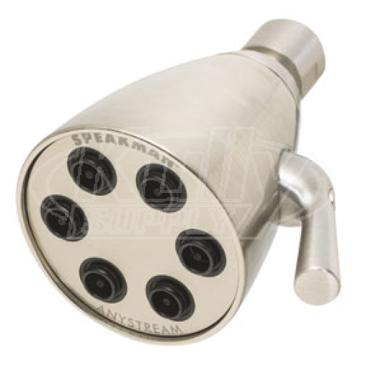 Speakman S-2252-BN 6-Jet Anystream Showerhead - Brushed Nickle