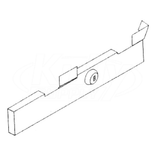Bradley S01-370  Coin Box Cover & Lock Assembly (for units manufactured before 1993)
