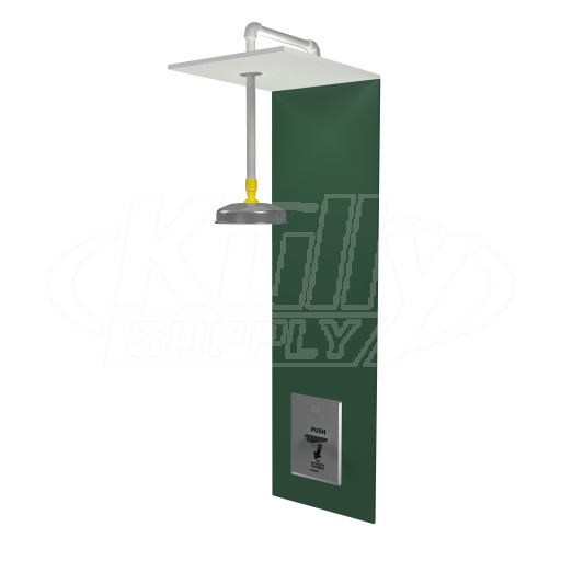 Bradley S19-125SBF Recessed Barrier-Free Drench Shower (with Surface-Mounted Handle and Extended Showerhead)
