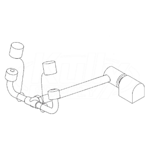 Bradley S19-270HW Wall-Mounted Swing-Down Eyewash