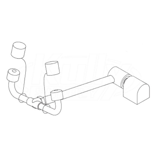 Bradley S19-280D Barrier-Free Counter-Mounted Swing-Down Eyewash