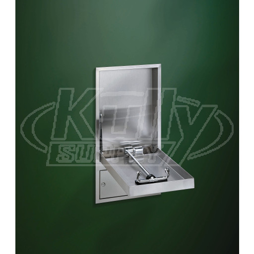 Bradley S19-282 Concealed Swing-Down Barrier-Free Cabinet-Mounted Eyewash (Discontinued)