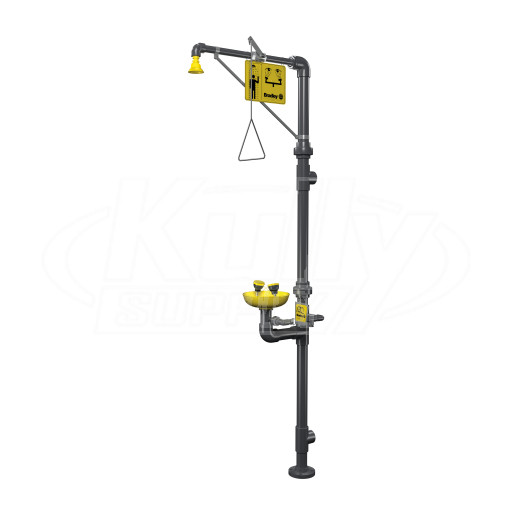 Bradley S19-310PVC Combination Drench Shower & Eye/Face Wash