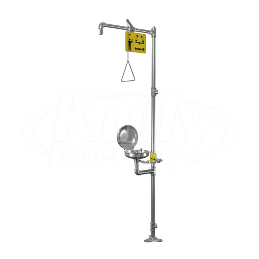 Bradley S19-310SC Stainless Steel Combination Drench Shower & Eyewash