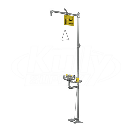 Bradley S19-310SS16 Stainless Steel Hand/Foot-Operated Eyewash