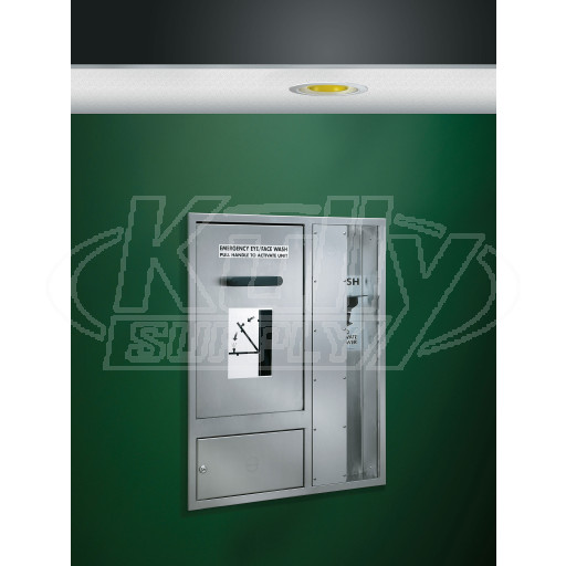 Bradley S19-325FBF Recessed Barrier-Free Combination Drench Shower & Eye/Face Wash