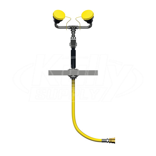 Bradley S19-465EFW Deck-Mounted Drench Hose (with Angled Dual Sprayhead)