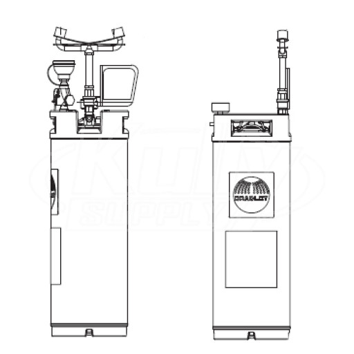 Bradley S19-671 Portable Pressurized Tank 5 Gallon (with Eyewash)