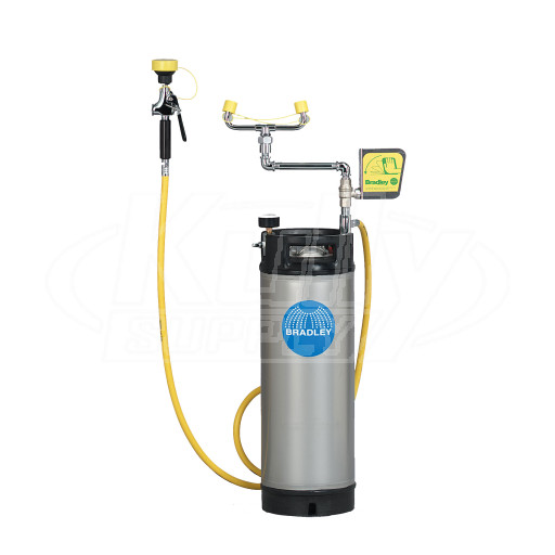 Bradley S19-672 Portable Pressurized Eyewash 5 Gallon (with Drench Hose)