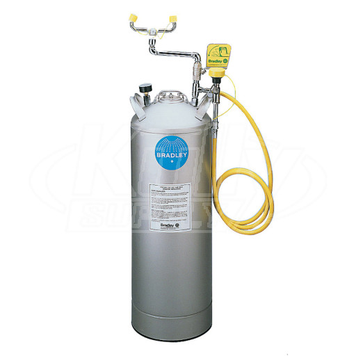 Bradley S19-788 Portable Pressurized Eyewash 15 Gallon (with Drench Hose)