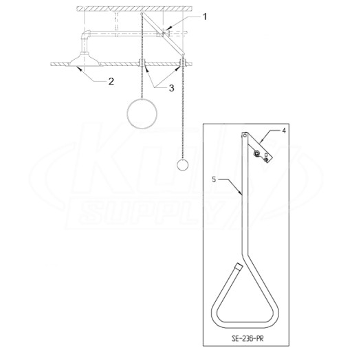 Speakman SE-236/SE-236-PR Shower Parts Breakdown