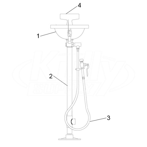 Speakman SE-430 Eye/Face Wash Parts Breakdown