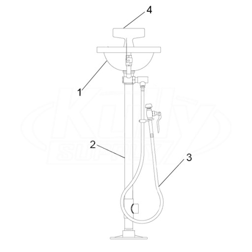 Speakman SE-431 Eye/Face Wash Parts Breakdown