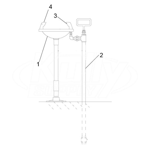 Speakman SE-441 Eye/Face Wash Parts Breakdown