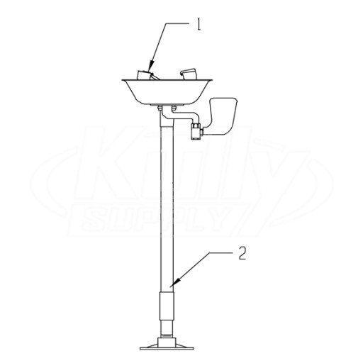 Speakman SE-491 Eye/Face Wash Parts Breakdown