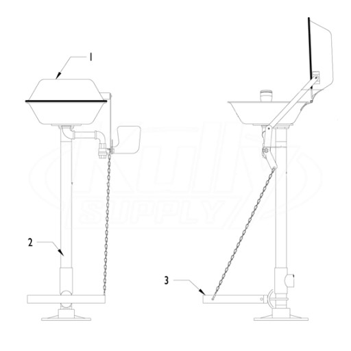 Speakman SE-491-CV Eye/Face Wash Parts Breakdown
