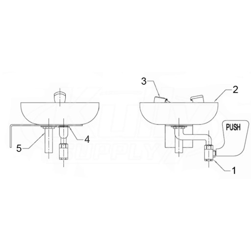 Speakman SE-495 Eye/Face Wash Parts Breakdown
