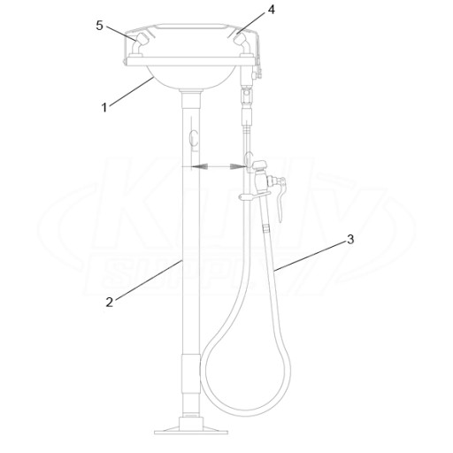 Speakman SE-535 Eyewash Parts Breakdown