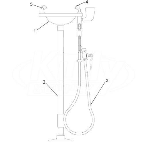 Speakman SE-536 Eyewash Parts Breakdown
