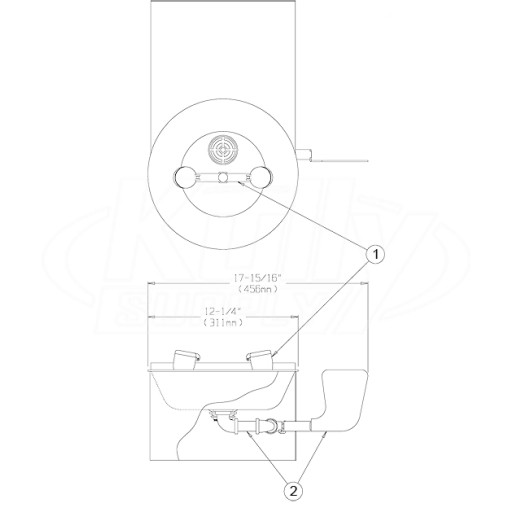 Speakman SE-568 Eyewash Parts Breakdown