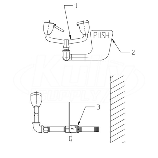Speakman SE-575 Eyewash Parts Breakdown