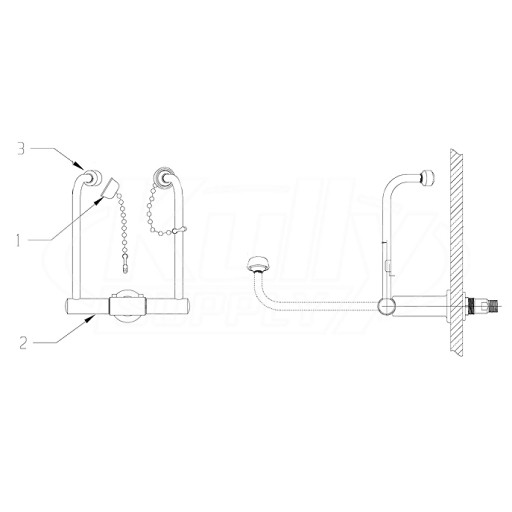 Speakman SE-577-SD Eyewash Parts Breakdown