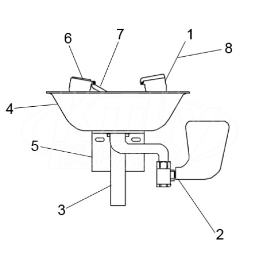 Speakman SE-582-ADA Eyewash Parts Breakdown