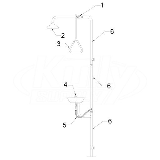 Speakman SE-625-SS Combo Parts Breakdown