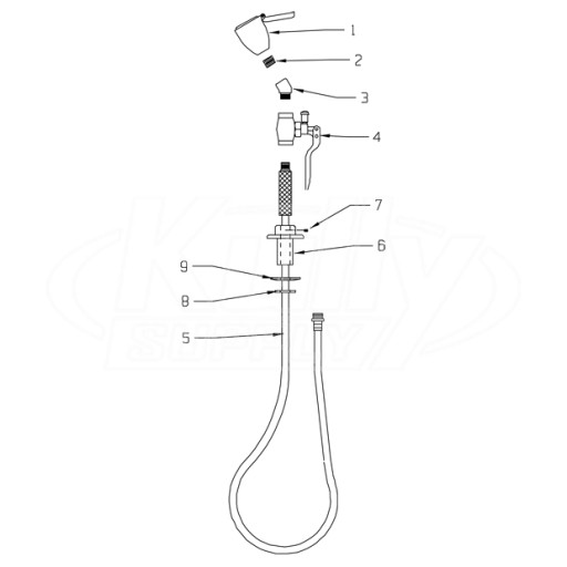 Speakman SE-922 Drench Hose Parts Breakdown