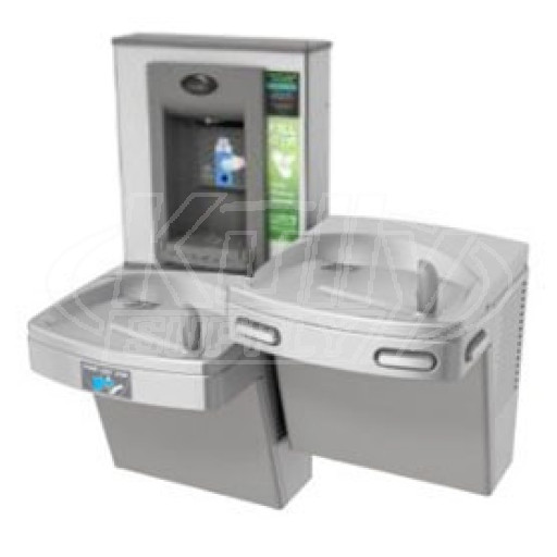 Oasis PG8EBFSLTM Stainless Steel Sensor-Operated (lower unit only) Dual Drinking Fountain with Bottle Filler