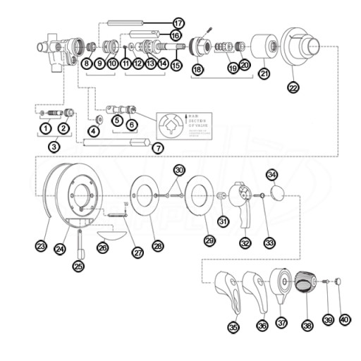 Symmons Temptrol 2 Parts Breakdown