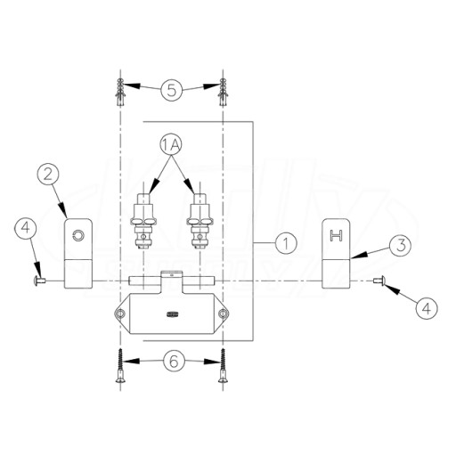 Zurn Z85500 Double Foot Pedal Valve Parts Breakdown