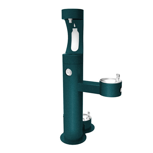 Elkay LK4420BF1UDBEVG Outdoor Bottle Filling Station with Pet Station
