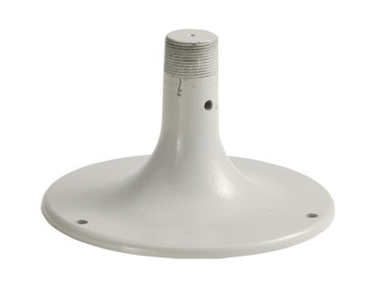 Haws 0005717000 9" Diameter Cast Finish Type 304 Stainless Steel Floor Flange with Three Mounting Holes, 1-1/4" MIPS