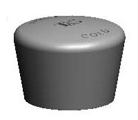 T&S Brass 014195-40 Cold Push Cap Assembly