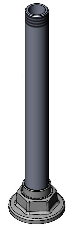 T&S Brass 015982-40 B-1220 8" Pedestal & Flange