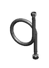 T&S Brass 016325-45 Flex. Connector Hose, 1/2 Npsm-F X 3/8 Npsm-F