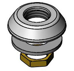 T&S Brass 016783-40 Adjustable Deck Flange Repair Kit