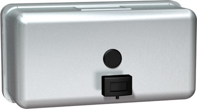 ASI 0345 Horizontal Liquid Soap Dispenser, Surface Mounted
