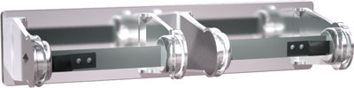 ASI 0715 Surface Mounted Double Toilet Paper Holder, Chrome-Plated