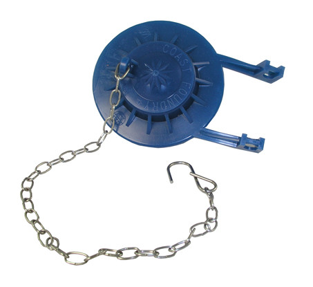 Flapper, Blue w/ Stainless Steel Chain and Hook