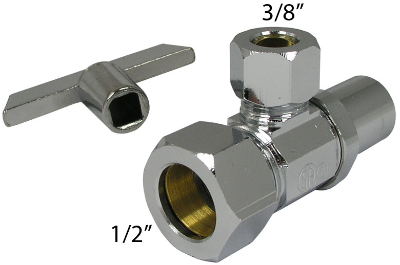 Compression-to-Compression Angle Stop (with Loose Key) (Discontinued)