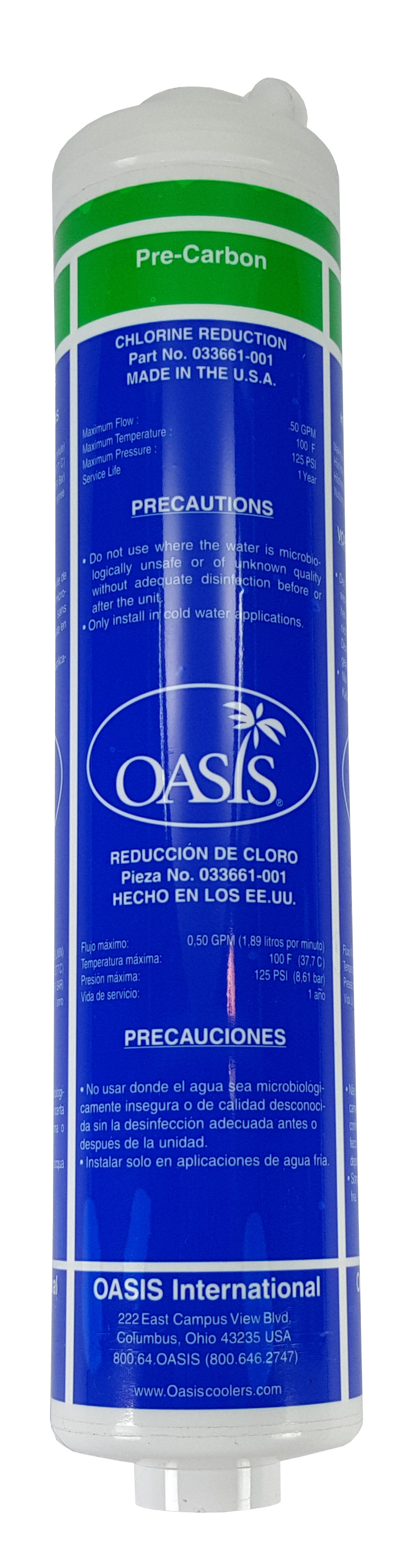 Oasis 033661-001 Filter, Precarbon