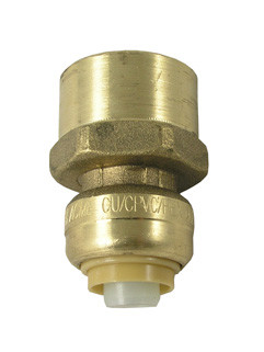 SharkBite U094LF Straight Connector 1" x 1" FNPT- Lead Free