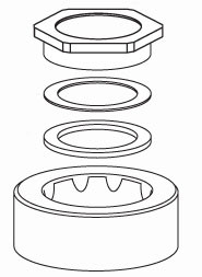 Sloan Crown II Spud Coupling Assembly