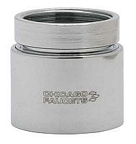 Chicago E28-5JKABCP 1.0 GPM (3.8 L/min) Vandal Proof  Non-Aerating Spray Pressure Compensating Econo-Flo with Adapter 
