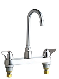 Chicago 1100-GN1AE3ABCP Hot and Cold Water Sink Faucet