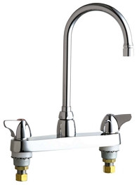 Chicago 1100-GN2AE3XKABCP Hot and Cold Water Sink Faucet